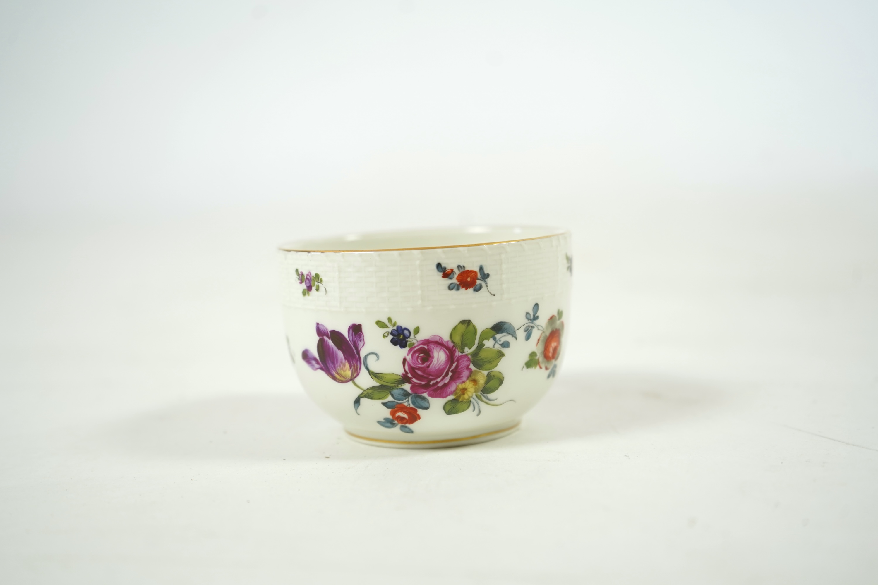 A late 19th century KPM Berlin porcelain tête-à-tête